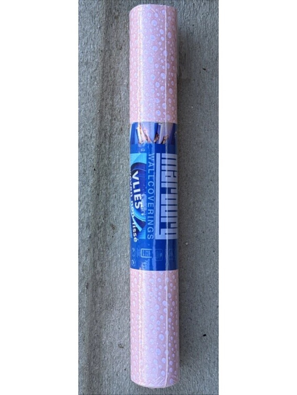 Marburg Germany Wall Covering 74142 Textured Pink Water Rain Drops 11 Yards